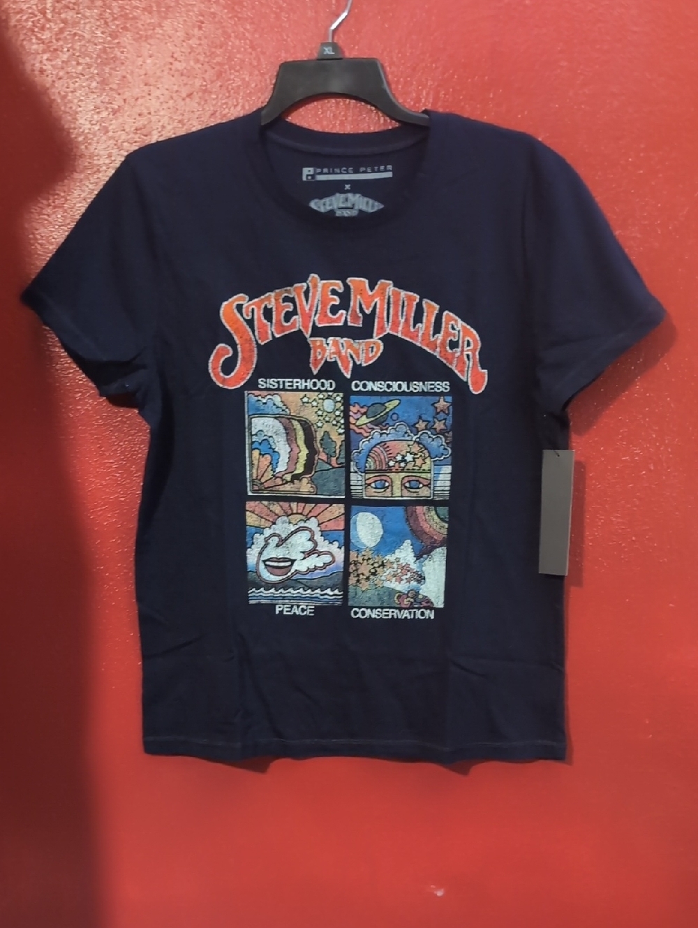 Steve Miller Band Navy Graphic Tee